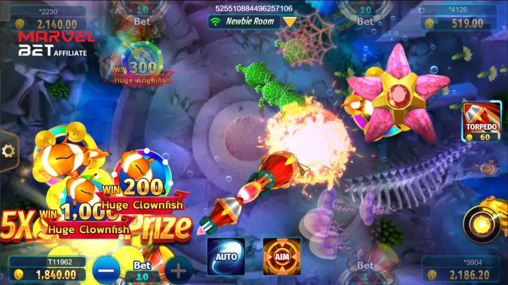 Discover the most impressive fish shooting games at MARVELBET