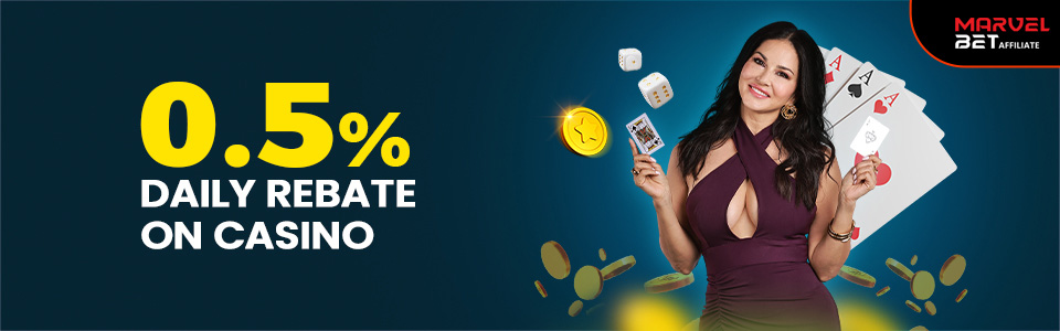 Daily Unlimited Rebate Bonus on Casino Games details